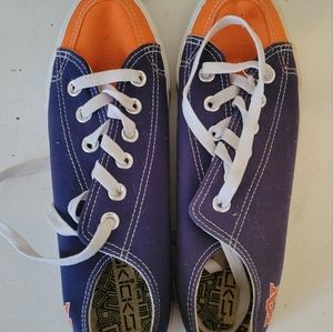 Converse-like auburn University sneakers